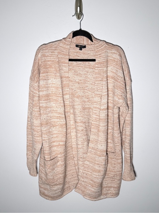 Frye Sweaters - Frye Open-Front Chunky Knit Cardigan in Peach-Marl